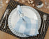 SARO LIFESTYLE Collection Buffalo Plaid Cotton Blend Table Napkins (Set of 4), 20", Blue...