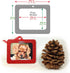 2024 Photo Ornaments for Christmas Tree, Classic Red and Black Buffalo Plaid Christmas Frame Ornament, Easy-Load Magnetic Design, with Satin Ribbo...