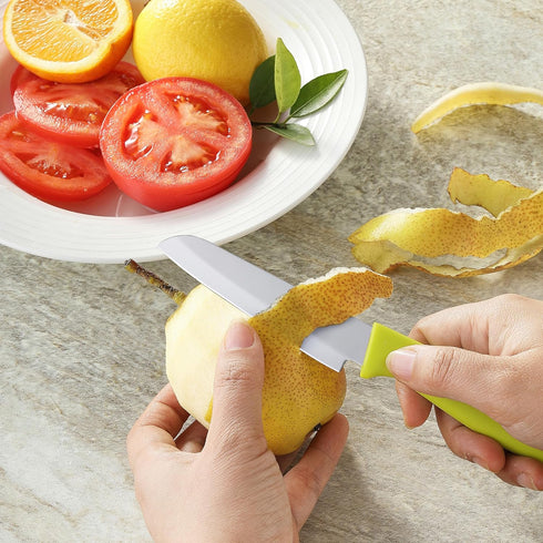Paring Knives, Stainless Steel Paring Knife Set with Cover, 3.6 inch Pairing knife, Ultra-Sharp Small Kitchen Knife, Great for Fruit and Vegetable...