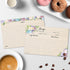 321Done 4x6 Floral Recipe Cards (Set of 50) - Thick Double Sided Premium Card Stock - Made in USA - Watercolor Flowers on Kraft Look, Large Notes ...