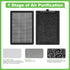 KF250 Filter Replacement, Compatible with Kenmore 1200e Series Air Purifier PM2010, Part Number KF250, 3-in 1 H13 True HEPA Filter, 2 Pack...