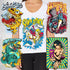 5 Pieces(XXXL Size)Heat Transfer Vinyl Patches;Washable Artistic Fun Funky Style Iron on Stickers;T-Shirt Bag Pillow Clothing DIY Craft Supply Com...