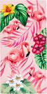 Softerry Flamingo Beach Towel 30 x 60 inches 100% Cotton (Flamingos and Hibiscus, 30" x 60")...