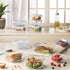FineDine 24 Piece Glass Storage Containers with Lids - Leak Proof, Dishwasher Safe Glass Food Storage Containers for Meal Prep or Leftovers, White...