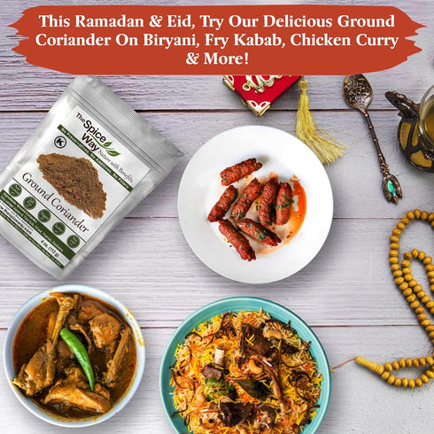 The Spice Way Ground Coriander - 4 oz resealable bag...