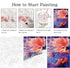 ZRIZQ Paint by Number for Adults Beginners,Animal Paint by Numbers Kits on Canvas,Goldfish DIY Oil Painting Acrylic Paints for Home Wall Art Decor...