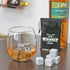 Marble Whiskey Stones – Natural Reusable Chilling Rocks for Whiskey & Bourbon, Silver Finish, One Size...