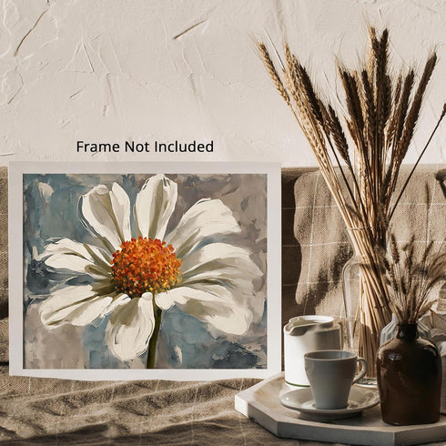 Posterizer 1 pcs-beautiful dainty flower in oil painting style 1-Floral & Botanical Art-Landscape & Nature Art-Decor for Home & Office- unframed w...