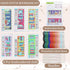 Dinifee 6 Pcs Cross Stitch Bookmark Kits Counted Cross Stitch for Adults Kids Mini Cross Stitch Stamped Embroidery Bookmark Kit Funny Book Pattern...