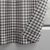 No. 918 Parkham Farmhouse Plaid Semi-Sheer Rod Pocket Kitchen Curtain Valance and Tiers Set, 54" x 24", Black/White...