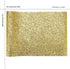 Gold Chunky Glitter Faux Leather Roll 12 x 52 inch Shiny Solid Color Fall Fabric for Princess Bows Crafts Earrings (16013#13)...