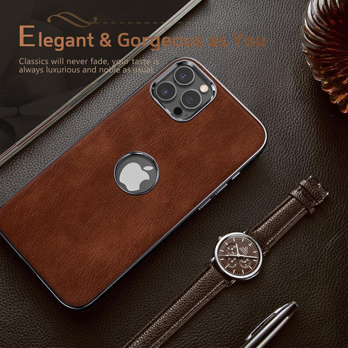 LOHASIC for iPhone 14 Pro Max Case, 6.7" 2022 Slim Leather Anti-Scratch Logo Visible Designed Protective Shockproof Phone Cases Compatible with iP...