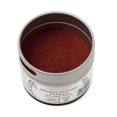 Smoked Spanish Paprika - Non GMO - Packed In Magnetic Tins - Sustainable Spice - Grown in USA - All Natural - Not Irradiated - Hand Crafted, Small...