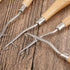 2 Pieces 6.3 Inch Wooden Bent Latch Hook Crochet Needle, Knitting Tool for Rug Making and Art Crafts......