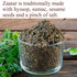 The Spice Way - Real Zaatar with Hyssop spice blend | 4 oz | (No Thyme that is used as an hyssop substitute). With sumac. No Additives, No Perserv...