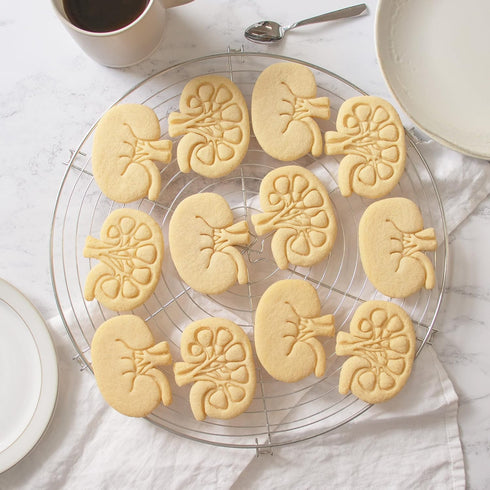 Set of 2 Kidney cookie cutters (Designs: External and Internal Kidney), 2 pieces - Bakerlogy...
