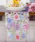Flowery Table Runner 13"×54", Cutwork Embroidered Floral Flower Dresser Scarf for Home Kitchen Dining Tabletop Decoration (Runner 13"×54", Flower-...