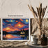 Posterizer 1 pcs- quaint old village-building in nature-night sky 9-Landscape & Nature Art-Floral Botanical Art- Decor for Home & Office- unframed...