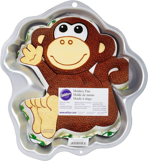 Wilton Monkey Cake Pan, Kids 3D Birthday Cake Pan...