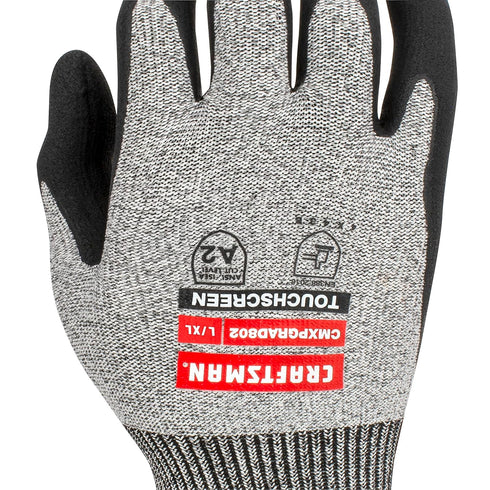 CRAFTSMAN CMXPGRAD802 Dyneema® Cut Protection Level A2 Touchscreen Glove...