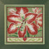 Mill Hill Amaryllis Beaded Counted Cross Stitch Kit Buttons & Beads 2023 Winter Series MH142335, 5.25" x 5.25", Multi...