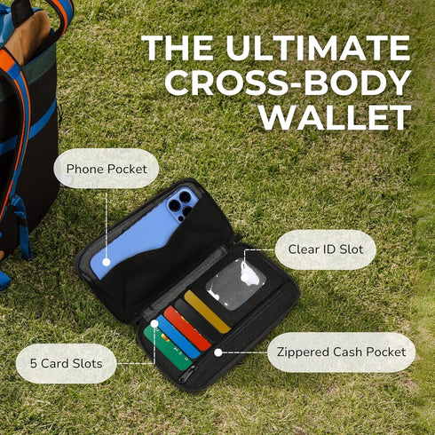 KAVU Go Time Bi-Fold Crossbody Wallet with Rope Strap...