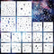 Star Stencils for Painting, 16 Pcs Star Moon Stencils for Painting on Wood Wall Painting Template, Large Reusable Star Zodiac Constellation Stenci...