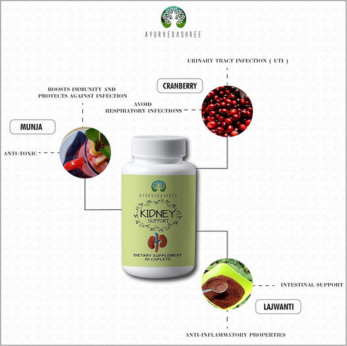 Kidney Support Herbal Supplement - Supports Healthy Kidney Function, Vegan, Gluten-Free, GMP Certified - Each Caplet of 1000 MG...