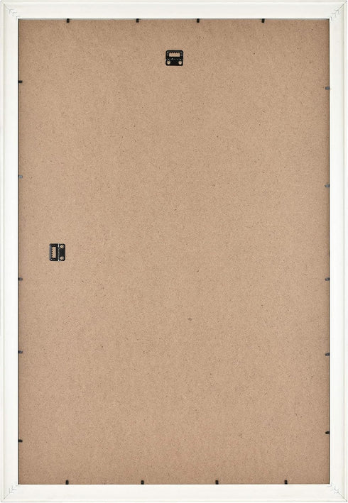 MCS Museum Poster Frame 20x30 White Woodgrain, Vertical & Horizontal Wall Hanging Large Picture Frame for Photos, Posters & Art Prints (1-Pack)...