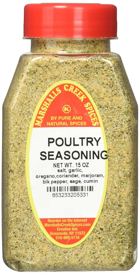 Marshalls Creek Kosher Spices POULTRY SEASONING 15 oz...
