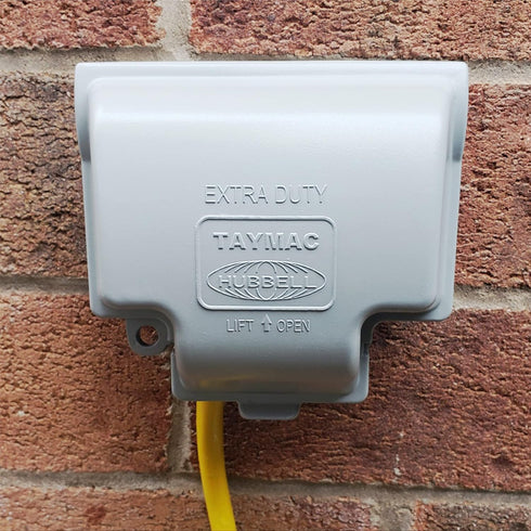 TayMac MX3300 RaynGuard Extra Duty Metal Weatherproof in-Use Cover, 1-Gang, Gray...