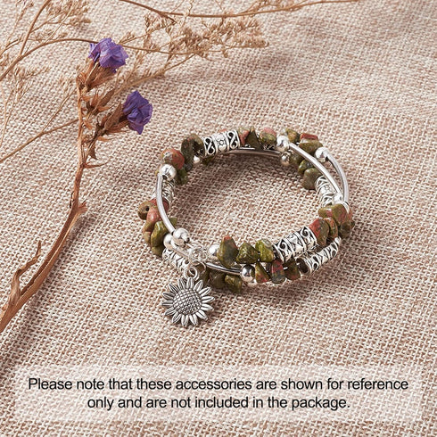 KISSITTY 150pcs/box 15 Style Antique Silver Tibetan Spacer Tube Beads Alloy Metal Charms for Bracelet Necklace Jewelry Making...