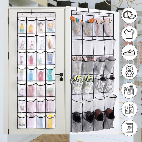 Shoe Rack,Over the door shoe organizer,Door Underwear Organizer,Door Sunglasses Storage,Food Snacks Pouches Spice Packets Storage,High heel Shoe O...