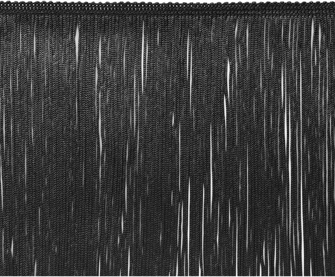 Trims By The Yard 4" Chainette Fringe Trim, Polyester-Made Decorative Fringe Trim, For Costumes, Uniforms, Home Decor, and Party Decorations, Wash...