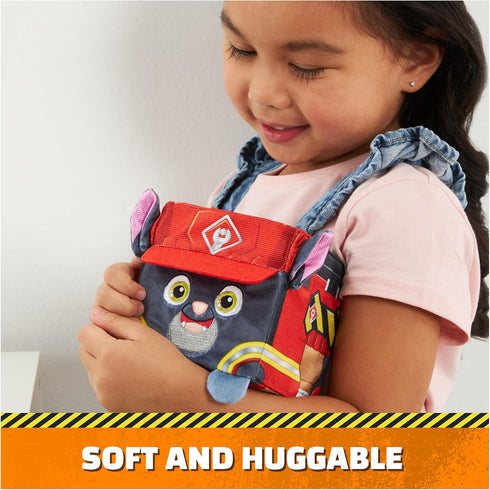 Rubble & Crew Stuffed Animals, Charger, 4-Inch Cube-Shaped Plush Toy for Kids Ages 3 and Up...