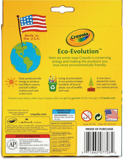 Crayola Broad Line Markers, School Supplies, Colors may vary, 8 Count...