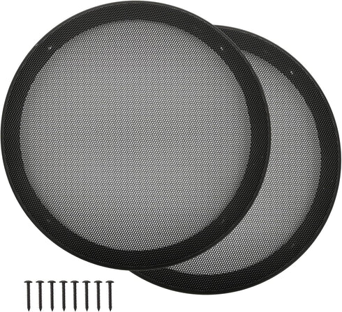10" Speaker Grill Covers, Car Speaker Subwoofer Guard Protector, ABS Plastic Frame with Metal Mesh, Black - 2Pcs...
