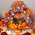 Ribbli Fall Ribbon,4 Rolls Fall Burlap Thanksgiving Ribbon 2.5 Inch Total 60 Feets(20 Yards), Pumpkin/Buffalo Plaid/Fall Check and Plaid, Fall Wir...