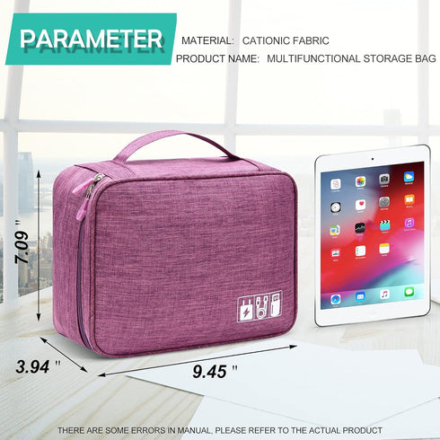 Electronics Organizer Travel Cable Organizer Bag Waterproof Portable Digital Storage Bag Electronic Accessories Case Cable Charger Organizer Case...