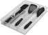 YBM Home Metal Silverware Organizer for In-Drawer Cutlery Storage, 3 Compartment Mesh Cutlery Flatware Tray Sorts Kitchen Utensils, Great for Offi...