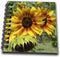 3dRose db_32690_3 Red & Yellow Sunflowers Macro Photography Flowers Mini Notepad, 4 by 4"...