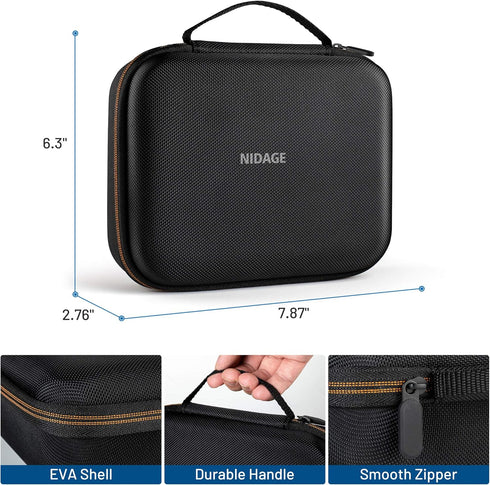 NIDAGE Original Endoscope Camera Carrying Case Wireless Endoscopes, Inspection Camera System with Cable Less Than 10 Meter, Upgraded Large-Capacit...