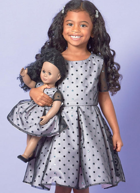 McCall Patterns Children/Girls Doll Dress...