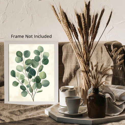Posterizer 1 pcs-plant leaves-Chic Dainty art for plant lovers 1-Floral & Botanical Art-Workplace & Office Art-Living Room Bedroom Decor- unframed...