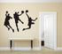 ANBER Slam Dunk Silhouette Wall Decal Removable Basketball Player Sticker for Kids Bedroom Living Room Playroom DIY Sport Wall Decal Art, 31.5" H ...