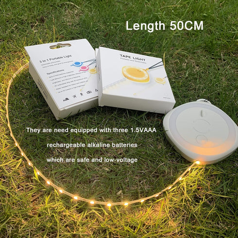 Camping Lights LED Camping Lantern Tape light Portable Tent Lantern for Bedroom Camping Fishing Emergency Light Lamp for Outdoor and Indoor Tent L...