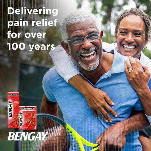 Bengay Ultra Strength Topical Pain Relief Cream, Non-Greasy Topical Analgesic for Minor Arthritis, Muscle, Joint and Back Pain, Camphor, Menthol a...