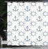 Ambesonne Ships Wheel Shower Curtain, Anchors and Steering Wheels Pattern Pirates Sailors Marine Themed Print, Cloth Fabric Bathroom Decor Set wit...