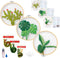 mozhijing 3 Pack Plants Embroidery Kit for Adults,Hand Transparent Embroidery with Plant Patterns and Instructions DIY Kits for Adults with Embroi...