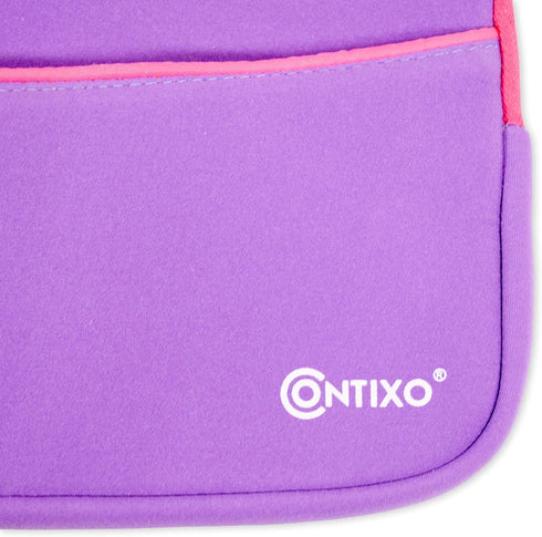 Contixo 10" Protective Sleeve Bag - Compatible with K102 & K103 Kids Tablets, Shockproof & Water-Resistant Carrying Case (Purple)...